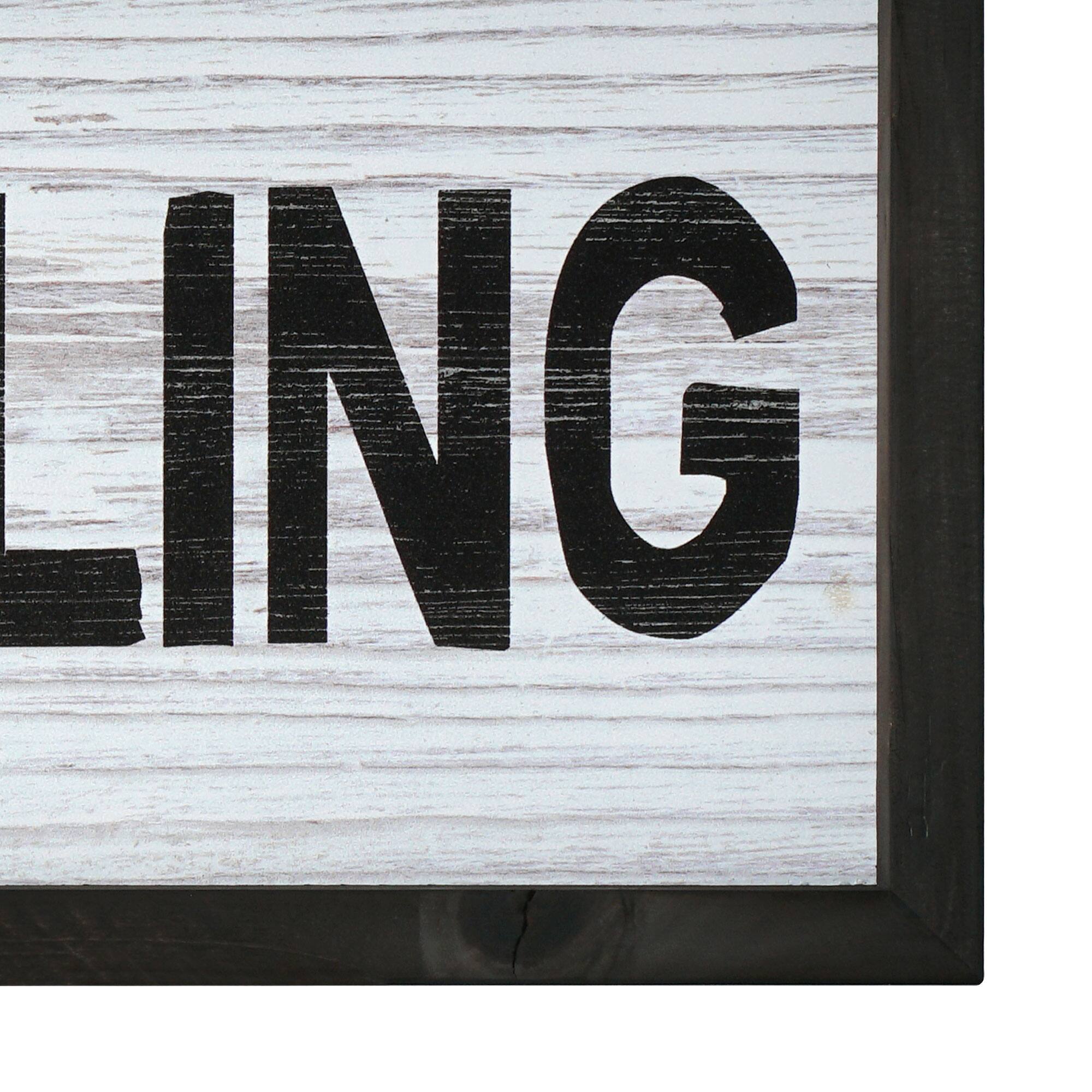 American Art Décor™ 36" Mountains Are Calling Wood Novelty Wall Sign